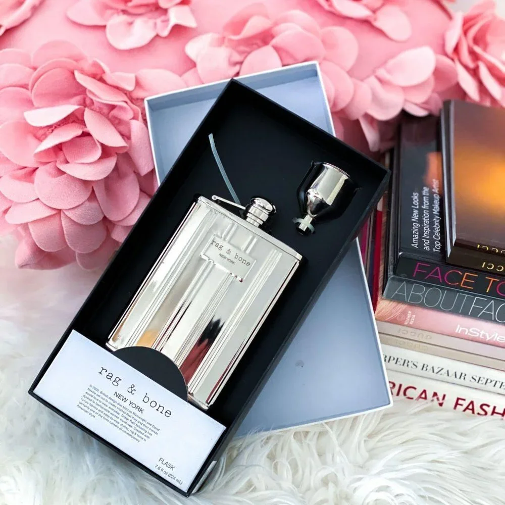 NIB Rag & Bone New York x Neiman Marcus x Target Stainless Steel Flask Gift Set